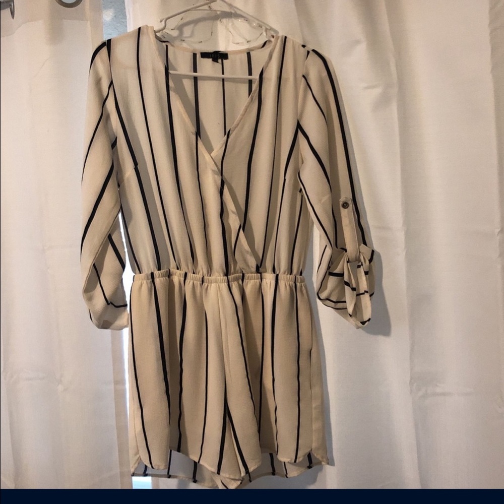 Black & White Striped Romper *Only worn Once*